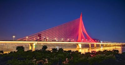 南昌英雄大橋夜景燈光改造提升